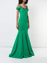 Thumbnail for your product : Marchesa Cold Shoulder Stretch Crepe Gown