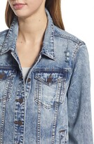 Thumbnail for your product : KUT from the Kloth Emma Distressed Boyfriend Denim Trucker Jacket