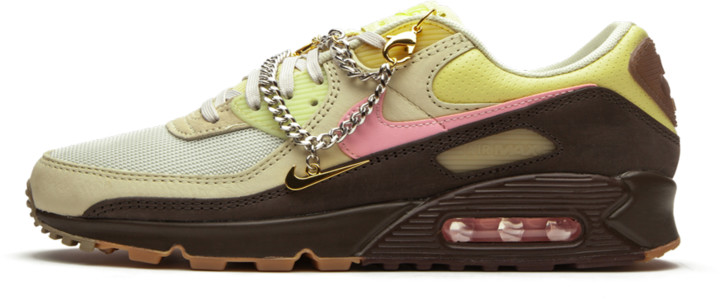 Nike Air Max 90 Womens 'Cuban Link Velvet Brown' Shoes - Size 8W - ShopStyle