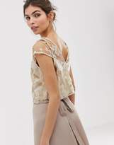 Thumbnail for your product : Coast Nicia irridescent sequin top