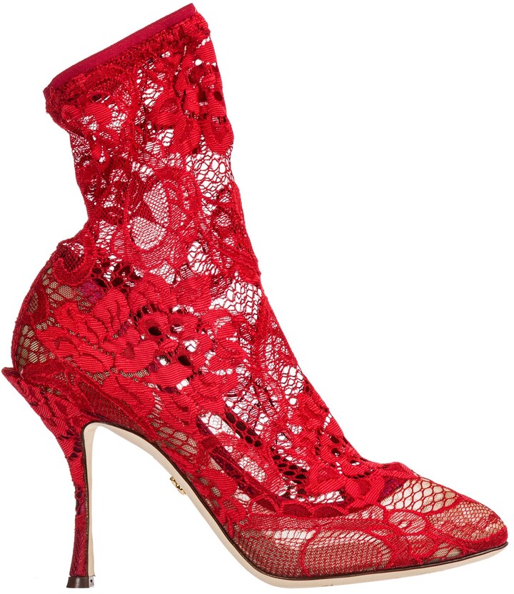 d&g red perfume boots