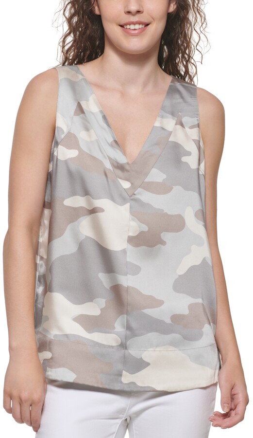 DKNY White Women's Tank Tops | Shop the world's largest collection 