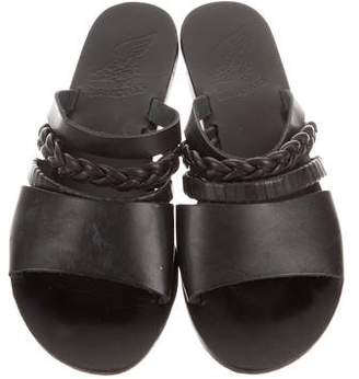 Ancient Greek Sandals Leather Slide Sandals