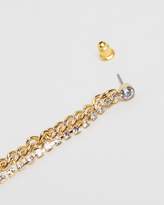 Thumbnail for your product : Topshop Chain Crystal Drop Earrings
