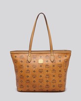Thumbnail for your product : MCM Tote - Gold Tone-Stud Visetos Shopper