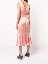 Thumbnail for your product : Derek Lam 10 Crosby Belted V-Neck Cami Dress with Asymmetric Hem