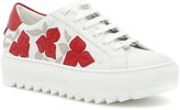 Thumbnail for your product : Ferragamo Eddy Flower Sneakers