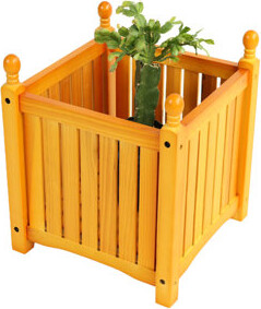 Ophelia & Co. Square Planter For Outdoor Decor Perfect Garden And Deck Holds Potted All Herb Vegetable Arrangements Of  Ideal Patio Garden Suitable Greenery Typ