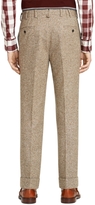 Thumbnail for your product : Brooks Brothers Green Donegal Belt Loop Trousers