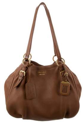 Prada Cervo Lux Shoulder Bag Brown Cervo Lux Shoulder Bag