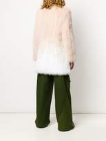Thumbnail for your product : Yves Salomon oversized ombré-effect coat