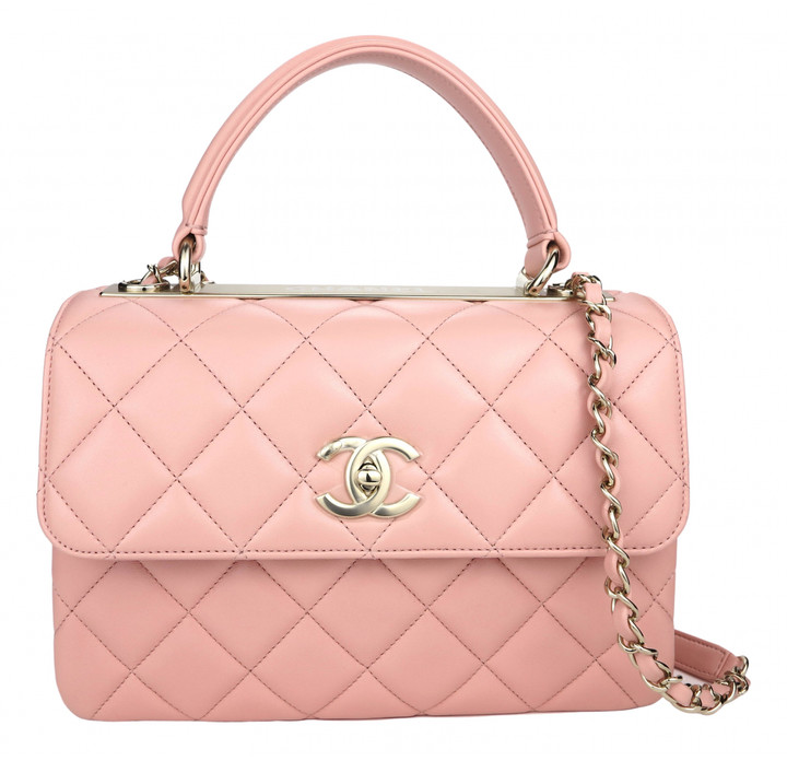 Chanel Trendy CC Pink Leather Handbags