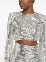 Thumbnail for your product : Amen Sequin-Embellished Cut-Out Minidress