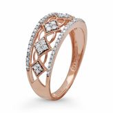 Thumbnail for your product : 10k Rose Gold 1/4-Ct. T.w. Diamond Openwork Ring