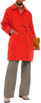 Thumbnail for your product : American Vintage Belted Wool-blend Felt Coat