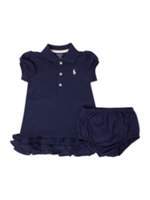 Thumbnail for your product : Polo Ralph Lauren Baby Girls Small Pony Cupcake Dress
