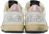 Thumbnail for your product : Golden Goose White & Green Superstar Sneakers