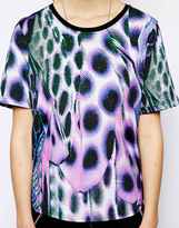 Thumbnail for your product : Illustrated People Leopard Feather Skater T-Shirt