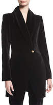 Thumbnail for your product : Alice + Olivia Vance Crossover Sueded Long Coat