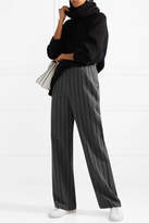 Thumbnail for your product : Alexander Wang Striped Woven Wide-leg Pants