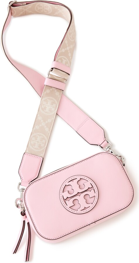 Tory Burch Miller Mini Double-zip Camera Crossbody Bag in Pink