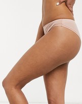 Thumbnail for your product : Curvy Kate Eye Spy sheer mesh and lace knicker in blush
