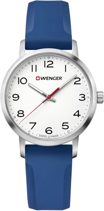 Wenger Women's Sport Stainless Steel Swiss-Quartz Watch with Silicone Strap