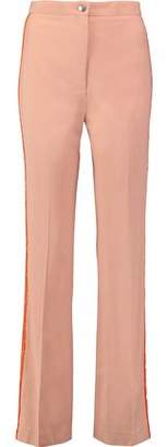 Acne Studios Myla Wool-Trimmed Crepe Wide-Leg Pants