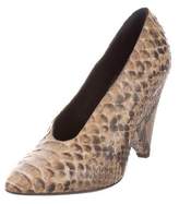 Thumbnail for your product : Michael Kors Python Pointed-Toe Booties