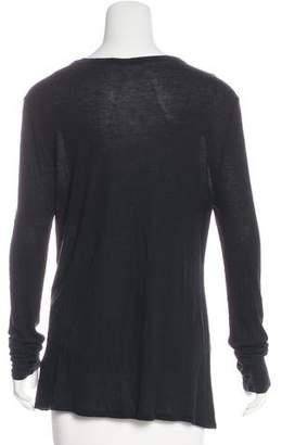 Alexander Wang T by Long Sleeve Knit Top