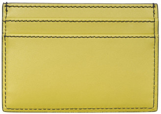Smythson Yellow Smooth Card Holder