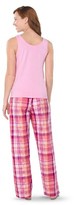 Thumbnail for your product : Hanes Premium Women's PJ Set - Pink Plaid