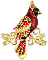 Thumbnail for your product : Charter Club Holiday Lane Gold-Tone Red Crystal & Imitation Pearl Cardinal Brooch, Created for Macy's