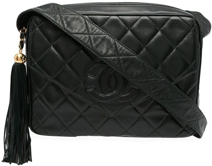 Chanel Black Top Zip Women's Shoulder Bags | Shop the world's 