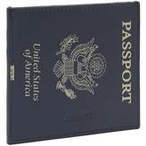 Thumbnail for your product : Vetements Passport Print Leather Cardholder - Womens - Navy