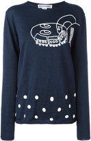 Comme Des Garçons Shirt printed knitted sweater