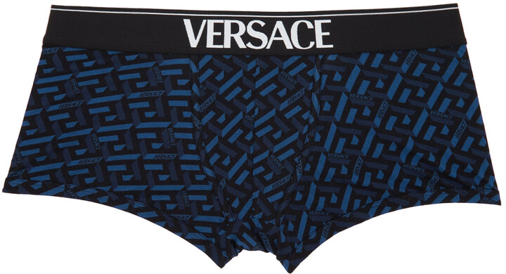 Versace Blue Men's Boxers | ShopStyle