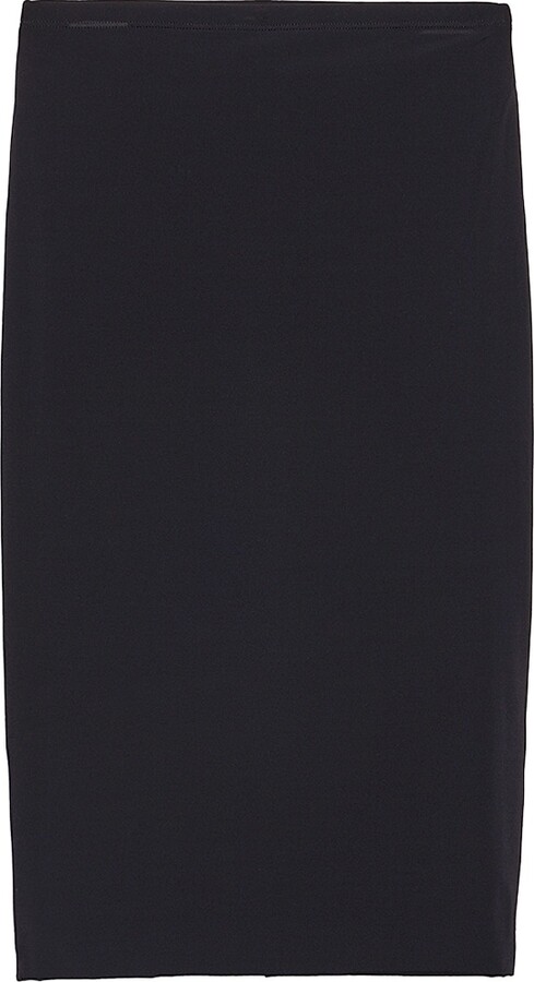 Women's Stretch Fabric Slip Skirt - Black - Size Small
