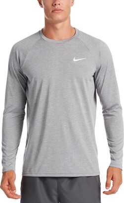 nike men's heather long sleeve hydroguard
