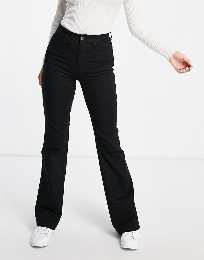Forblive skole Savant And other stories & cotton flare trouser in black - BROWN - ShopStyle  Wide-Leg Pants