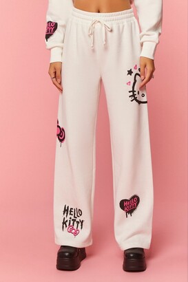 Forever 21 Women's Hello Kitty & Friends Graphic Sweatpants in Cream Small  - ShopStyle Activewear Pants