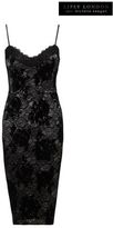 Thumbnail for your product : Lipsy Michelle Keegan Flocked Lace Dress