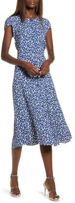 fauna front button midi dress reformation