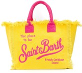 Thumbnail for your product : MC2 Saint Barth Logo Print Canvas Beach Bag