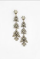 Thumbnail for your product : Urban Outfitters Crystal Leaves Drop Earring