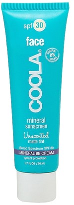 Coola Mineral Face SPF 30 Unscented Matte Tint BB Cream