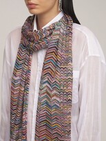 Thumbnail for your product : Missoni Knit Zig Zag Viscose Blend Scarf