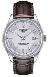Tissot T-Classic Ballade Powermatic 80 Cosc Leather-Strap Watch