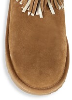 Thumbnail for your product : UGG Girl's Classic Short II Fringe Sheepskin-Lined Suede Boots
