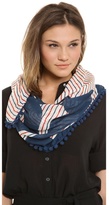 Thumbnail for your product : Tory Burch Fleet Stripe Scarf